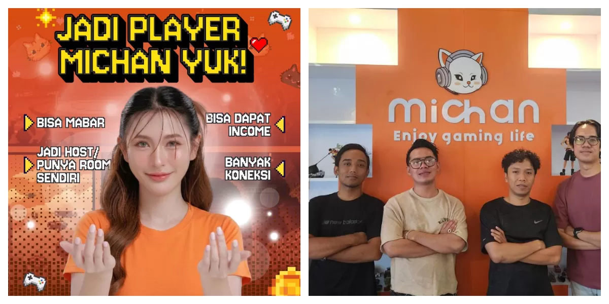 CEO Michan Indonesia Fanny Firdaus memperkenalkan platform &ldquo;Teman Main Bareng&rdquo; saat peluncuran aplikasi gaming sosial untuk komunitas gamer Indonesia nasional.  (Foto/ ist)