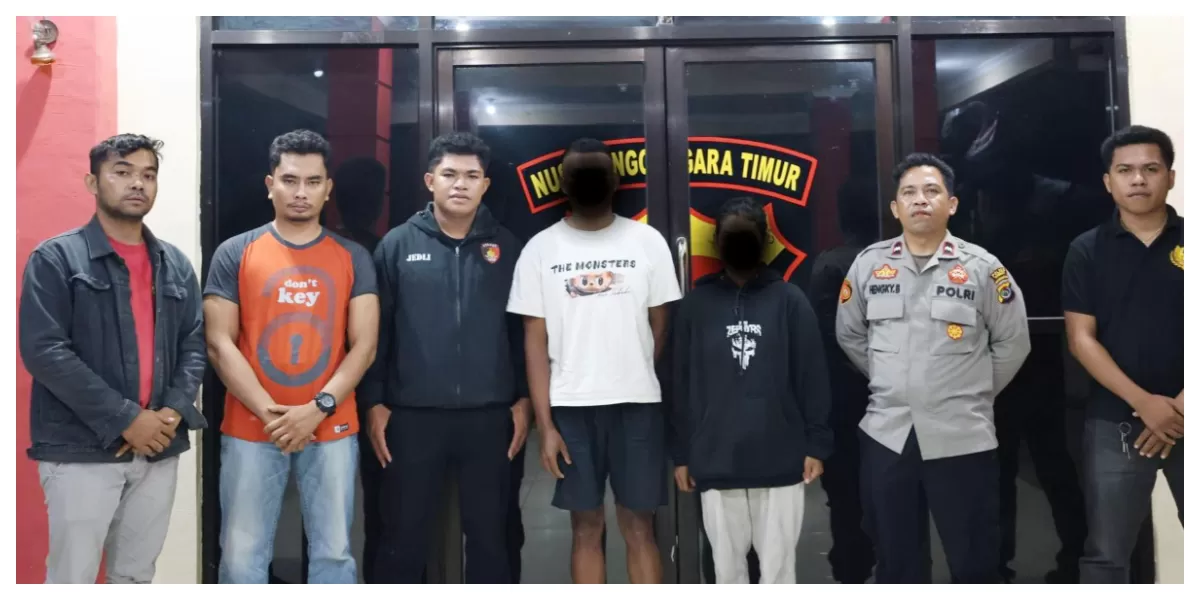 Petugas Polres Sumba Barat Daya bersama keluarga mendampingi siswi SMP yang ditemukan selamat di Waikabubak setelah dilaporkan hilang sejak Jumat. (Foto/ ist)