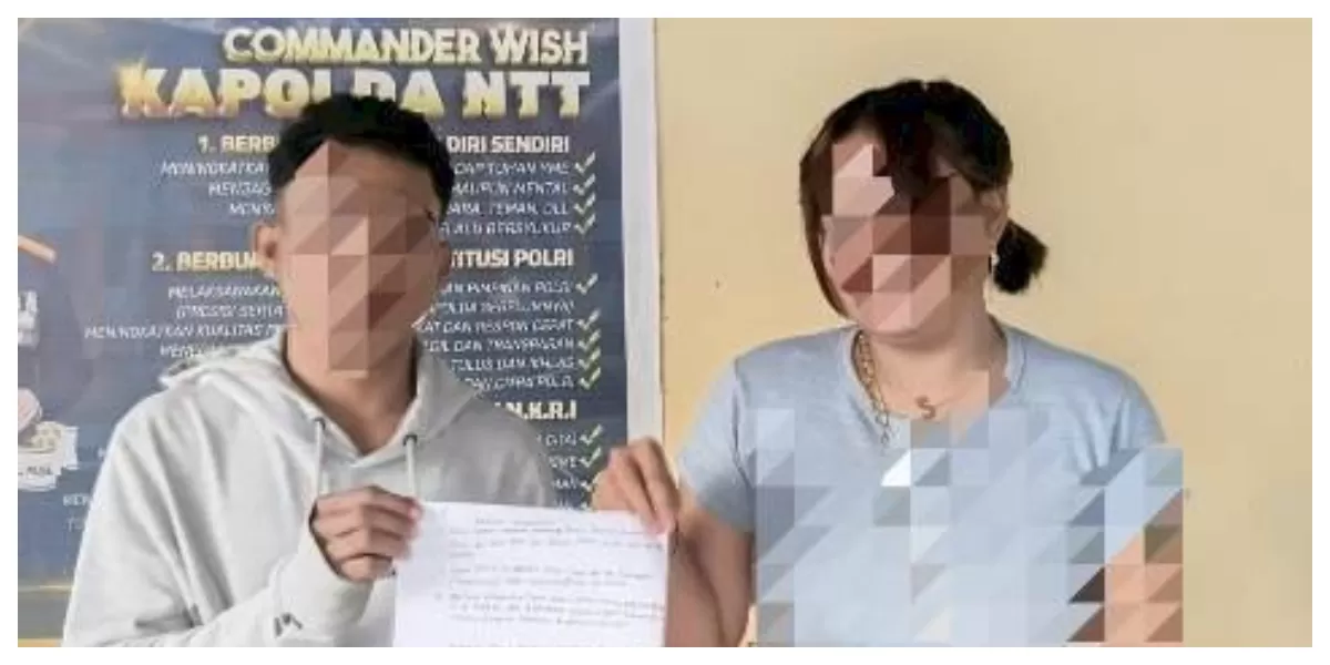 Personel Polsek Alak memediasi pasangan muda di Kota Kupang setelah kasus penghinaan melalui pesan WhatsApp dilaporkan korban kepada kepolisian setempat. (Foto TBN Polresta Kupang Kota)