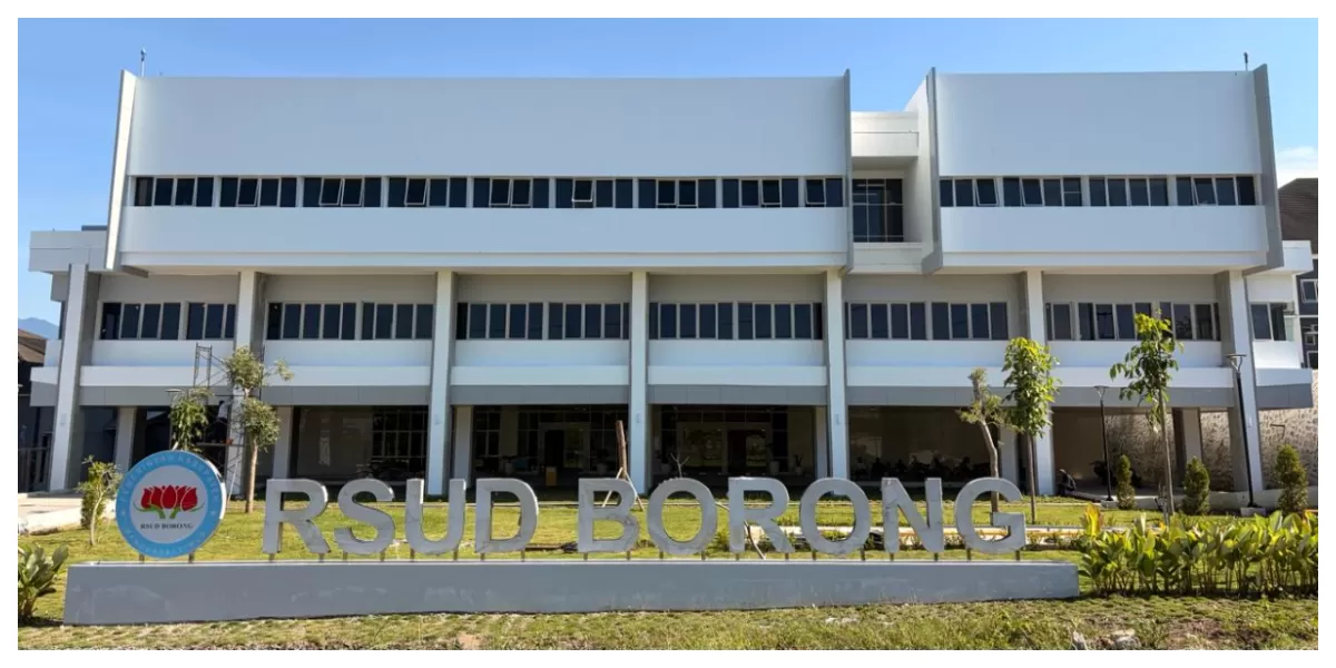 Inilah tampak megah bangunan baru RSUD Borong yang dipersiapkan menjadi rumah sakit rujukan modern bagi masyarakat Kabupaten Manggarai Timur. (Foto/ ist)