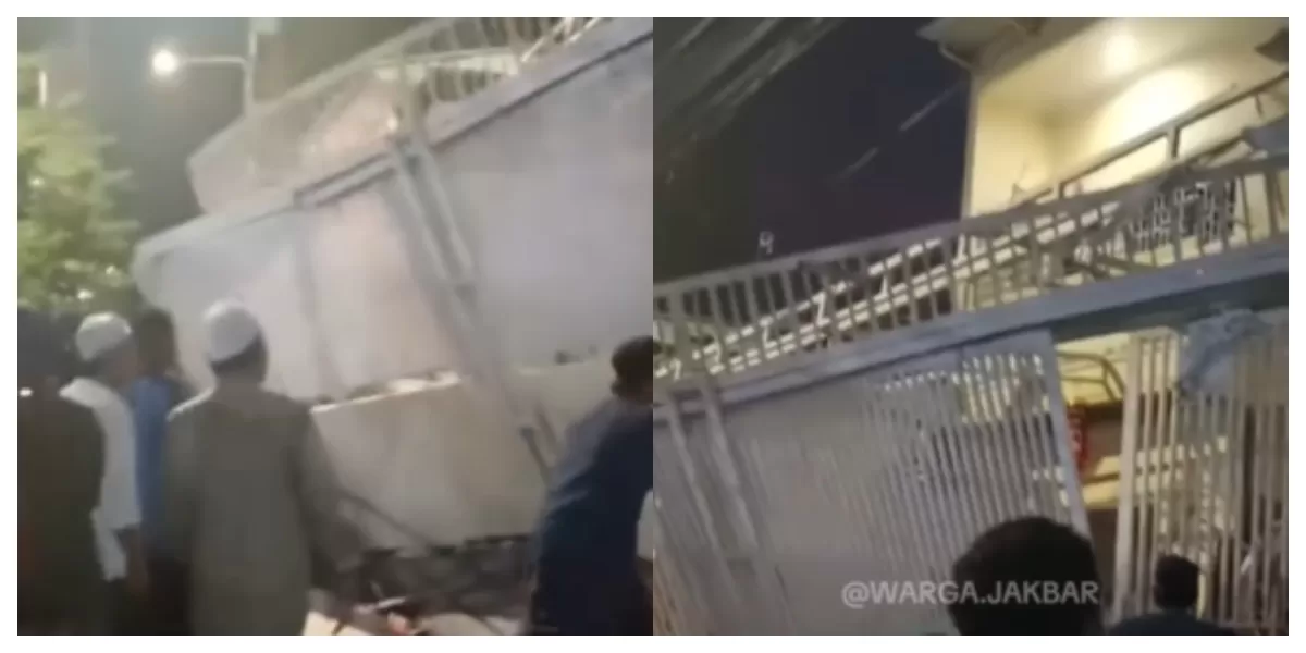 Menyoroti insiden ledakan tabung gas yang terjadi pada rumah warga di wilayah Tambora, Jakarta Barat, pada Jumat, 22 Mei 2026. (Instagram.com/@warga.jakbar)