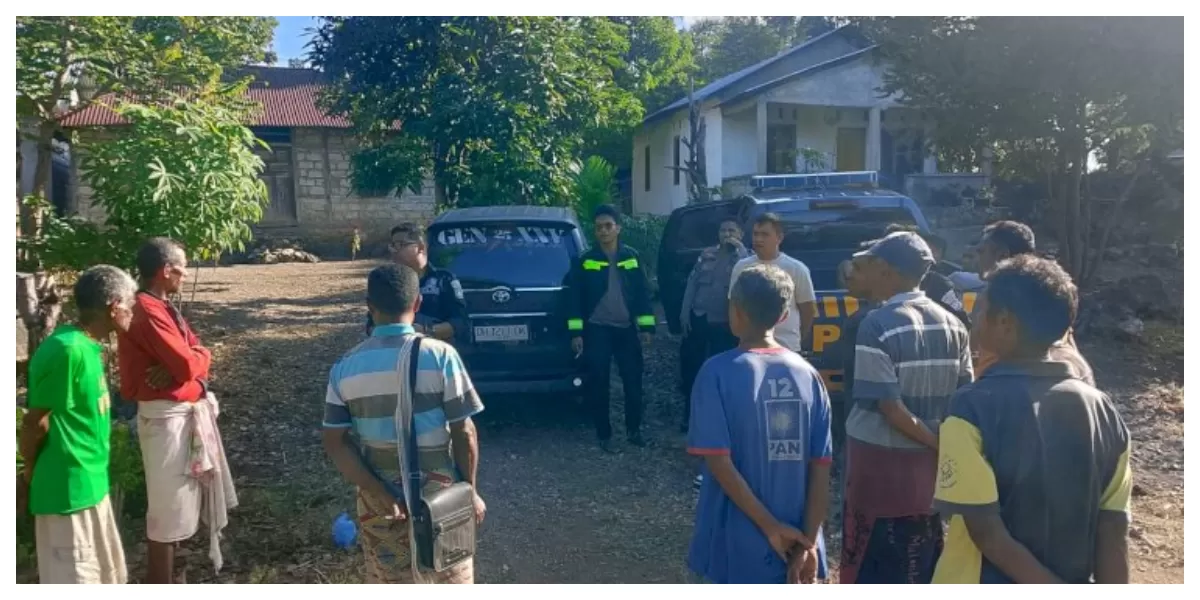 Kepolisian memberikan imbauan keamanan kepada warga Desa Fafinesu B, Kabupaten TTU, pasca penganiayaan massa terhadap tiga pria diduga pelaku pencurian. (Foto TBN Polres TTU)
