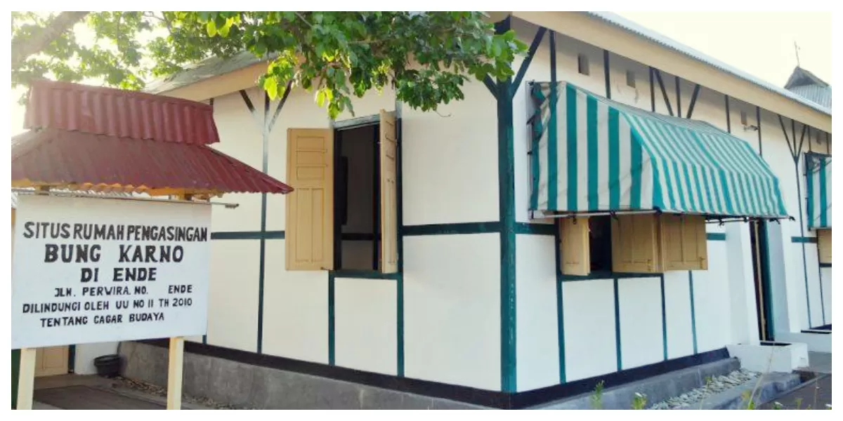 Rumah Pengasingan Bung Karno di Kabupaten Ende, Nusa Tenggara Timur. Bangunan bersejarah ini menjadi tempat Soekarno menjalani pengasingan pada 1934&ndash;1938 sekaligus merumuskan gagasan kebangsaan. (Foto/ ist)