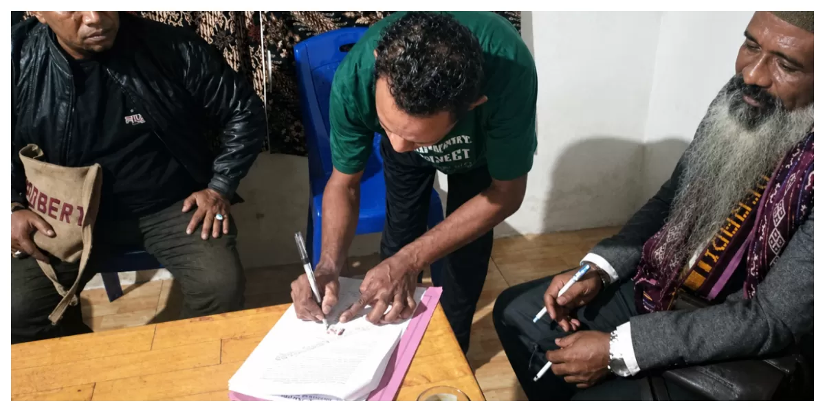 tersebut dilakukan terkait penanganan kasus dugaan pelecehan seksual yang saat ini masih dalam proses penyelidikan oleh Unit PPA Satreskrim Polres Flores Timur. (Foto Bernad Nara Gere)