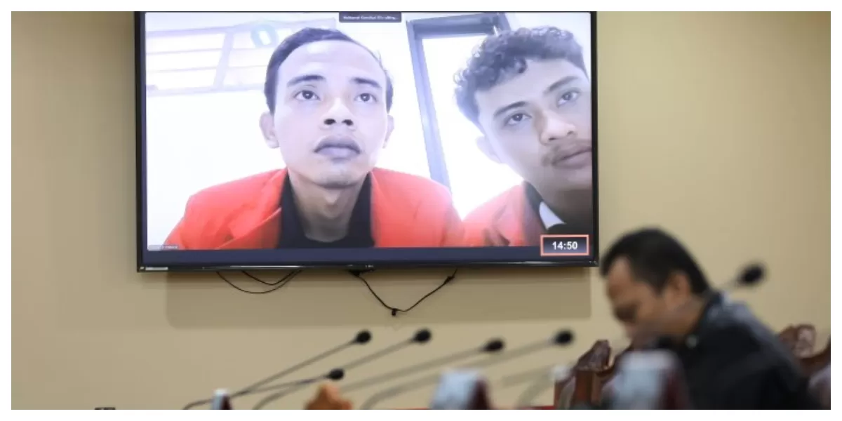 Matluk dan Chambali Safaludin Pemohon Prinsipal secara daring menjelaskan permohonannya Pada Sidang Pendahuluan pengujian Undang-Undang Nomor 1 Tahun 2023 tentang Kitab Undang-Undang Hukum Pidana, Kam