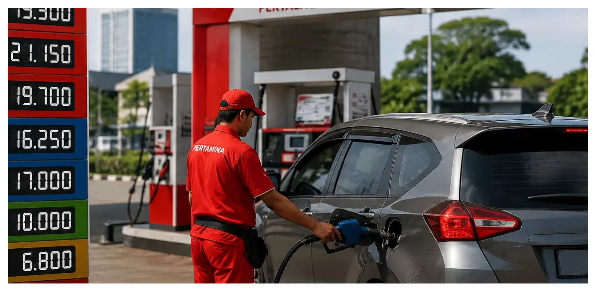 Ilustrasi: Petugas melayani pengisian BBM di SPBU Pertamina. Mulai 1 Juli 2026, Pertamina menurunkan harga Pertamax Turbo, Pertamina Dex, dan Dexlite, sementara harga Pertamax serta Pertamax Green 95 