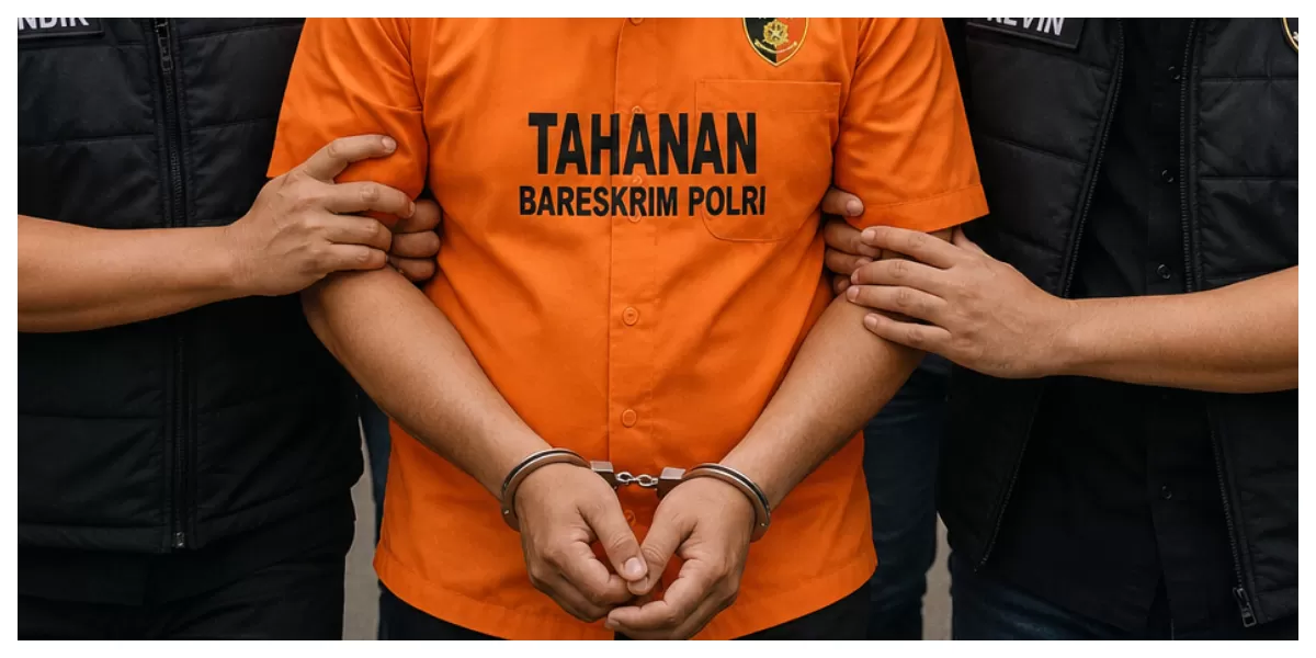 Foto ilustrasi penangkapan/AI