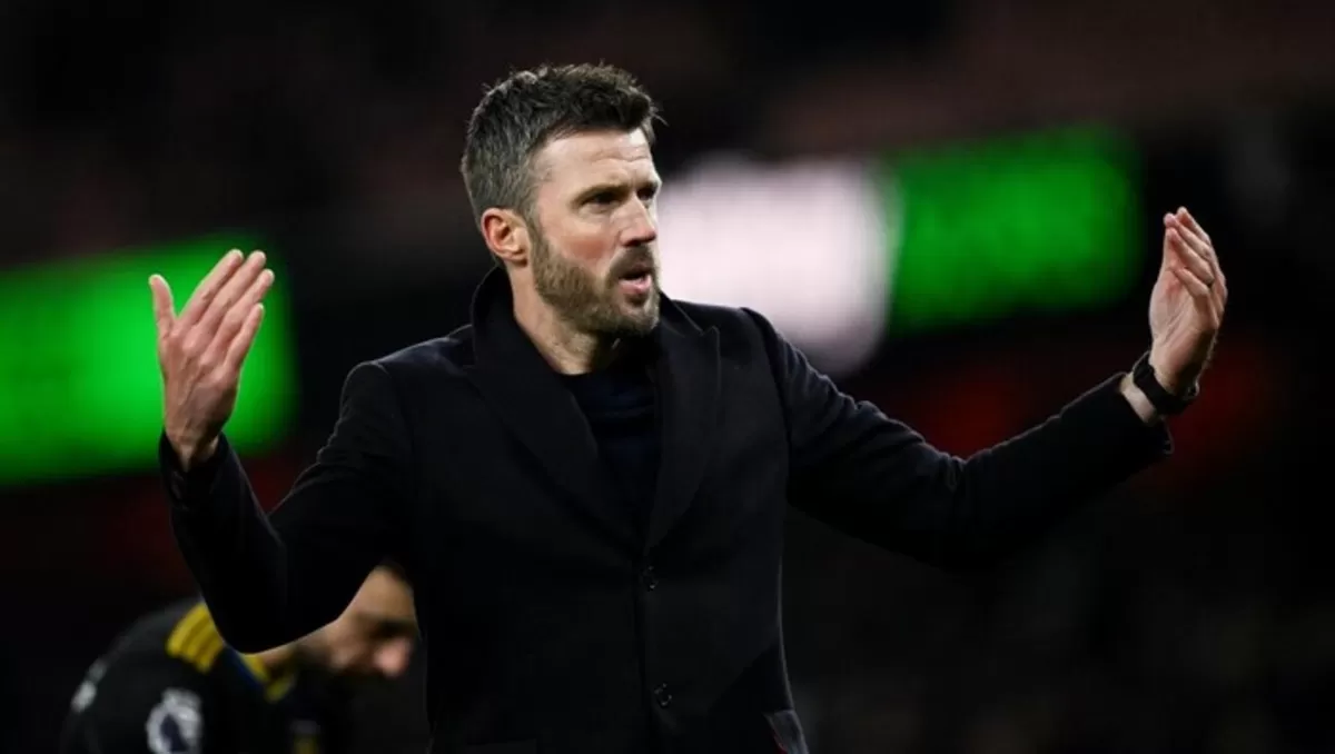 Manajer interim Manchester United, Michael Carrick. (Reuters)