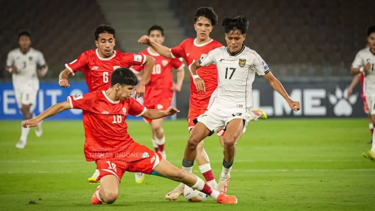 Pertandingan uji coba Timnas Indonesia U-17 vs China U-17 di Indomilk Arena. (PSSI)