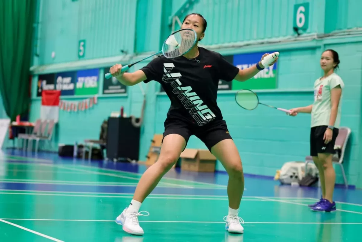 Tunggal putri andalan Indonesia, Putri Kusuma Wardani saat menjalani program aklimatisasi di Milton Keynes jelang All England 2026, 3-8 Maret mendatang di Birmingham. (PBSI)