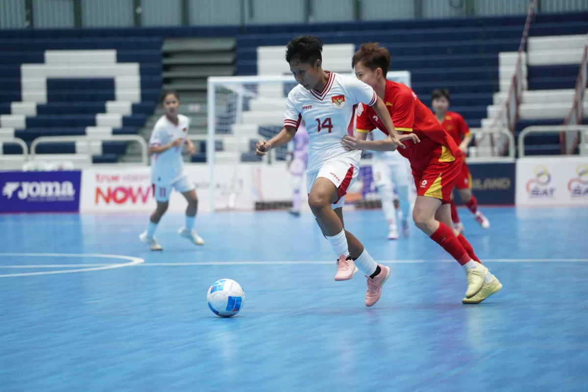 Indonesia akhirnya finis di peringkat empat ASEAN Women's Futsal Championship 2026 setelah Timnas Futsal Putri Indonesia takluk di tangan Vietnam pada perebutan rangking, Senin, 2 Maret 2026. (FFI)