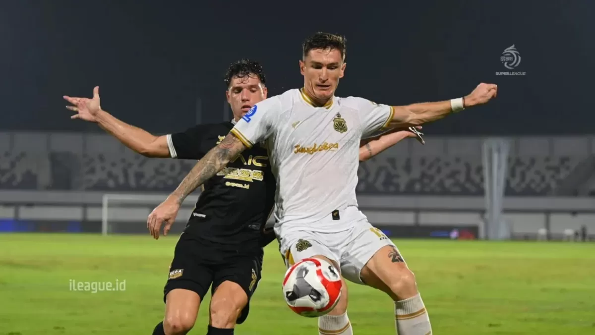 Pertandingan Bhayangkara Presisi Lampung FC versus Dewa United Banten FC d Super League 2025/26. (I.League)
