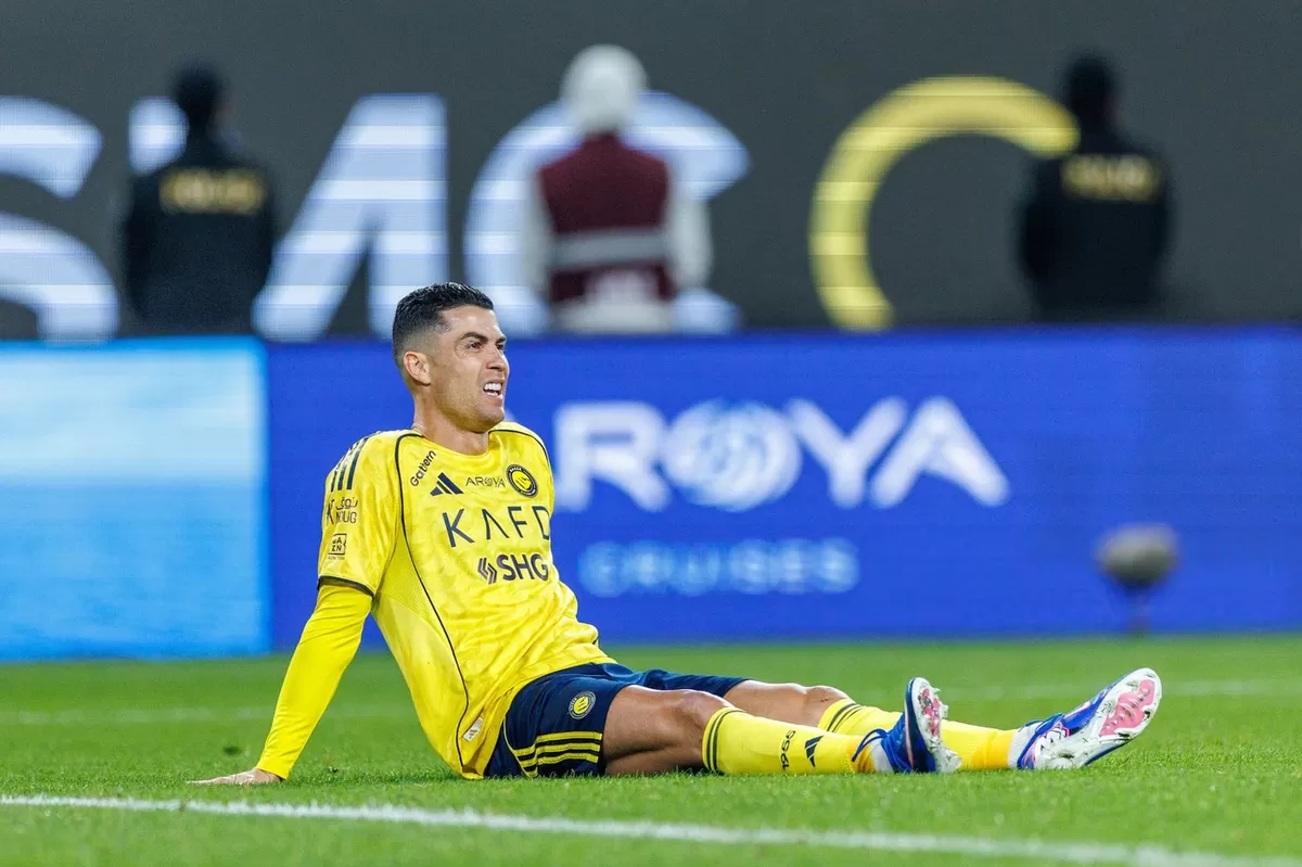 Cristiano Ronaldo mengalami cedera hamstring.