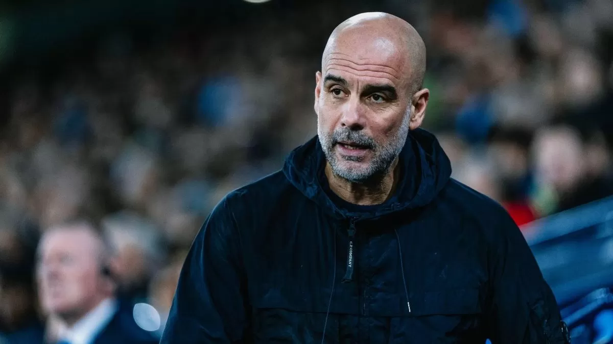 Pelatih Manchester City Pep Guardiola usai timnya ditahan imbang 2-2 oleh Nottingham Forest (Manchester City)