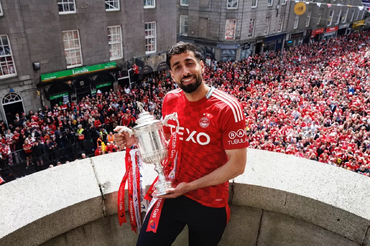 Oday Dabbagh meraih pengakuan global selama masa pinjamannya baru-baru ini di Aberdeen, Skotlandia.