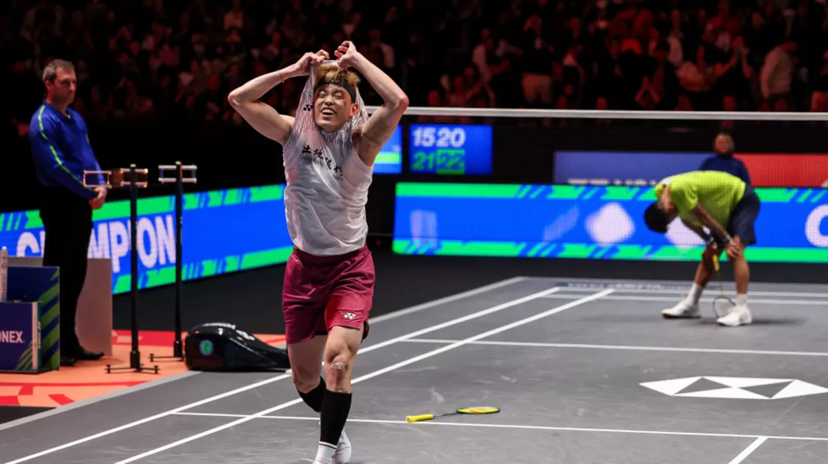 Final All England Open 2026 menghadirkan momen bersejarah bagi Chinese Taipei. Dua gelar yang diraih pada hari terakhir turnamen membuat negara tersebut mencatatkan pencapaian penting di dunia. (BWF)
