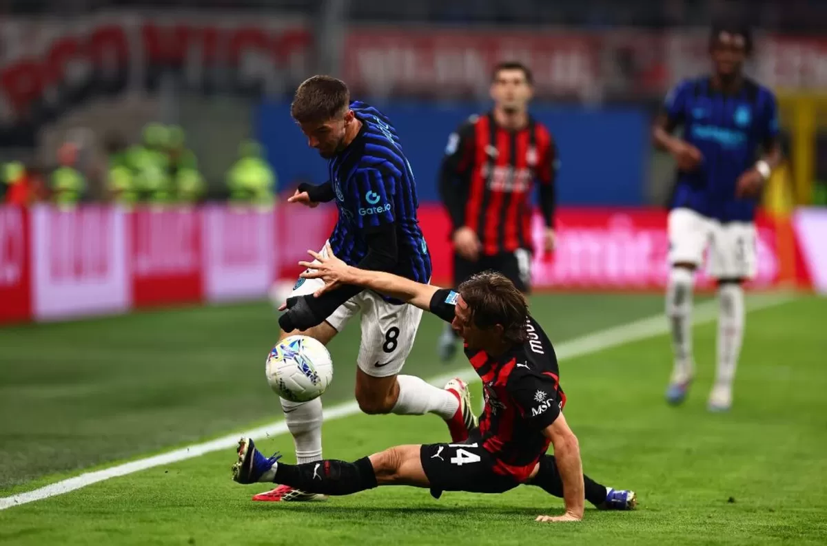 Pertandingan AC Milan vs Inter Milan di Serie A 2025/26. (Inter Milan)