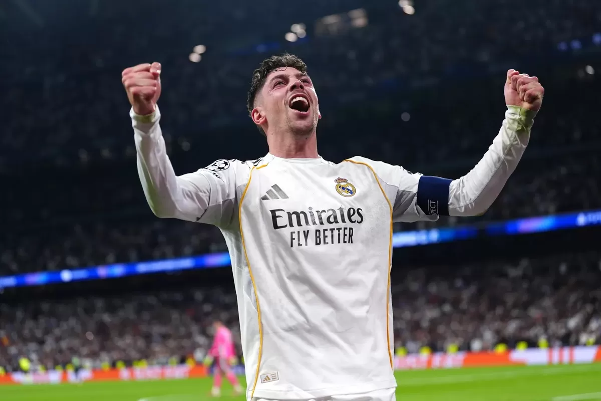 Fede Valverde merangkai hattrick pertama untuk Real Madrid.