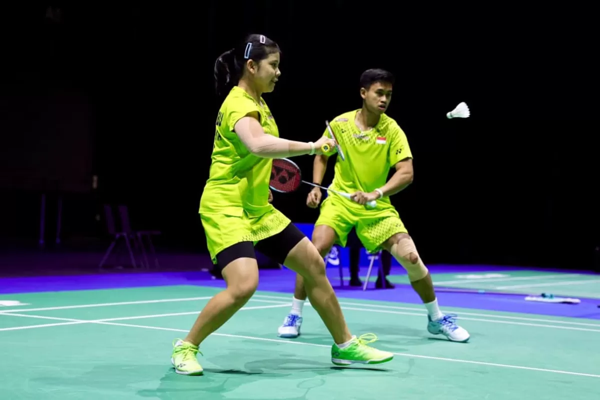 Pasangan Jafar Hidayatullah/Felisha Alberta Nathaniel Pasaribu mampu mengatasi wakil  China Cheng Xing/Zhang Chi yang merupakan unggulan keenam. (PBSI)