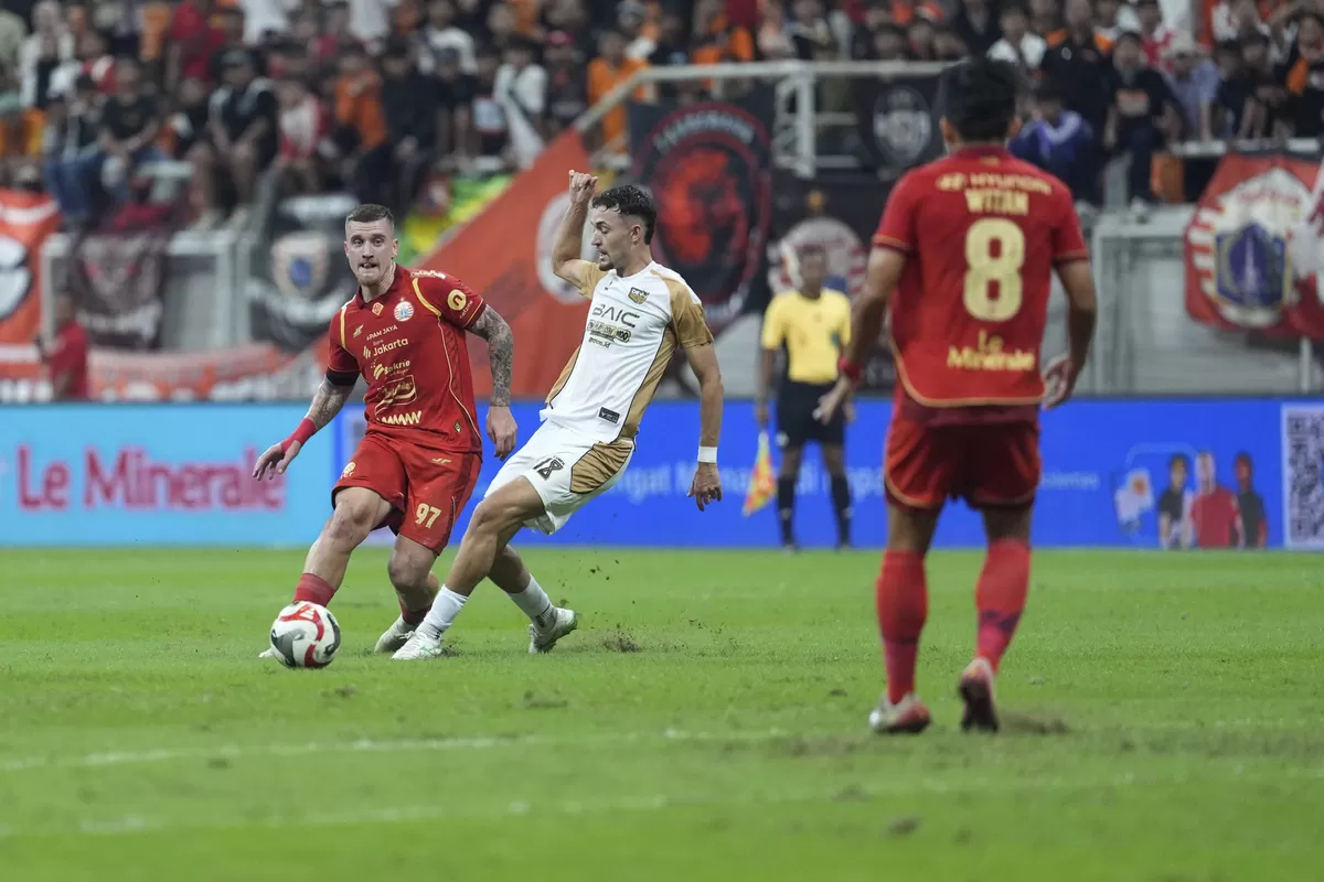 Laga Persija kontra Dewa United di Super League 2025/26. (Persija)