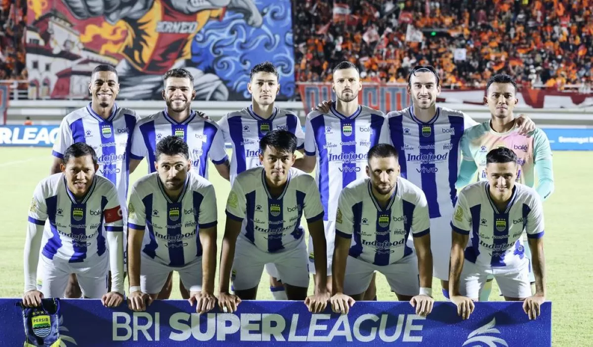 Starting XI Persib kontra Borneo FC di laga tunda pekan ke-21 di Segiri, Samarinda (Persib/Barly)