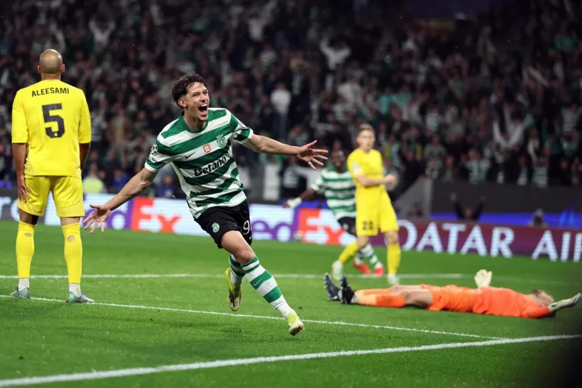 Euforia Sporting CP saat dipastikan melaju ke perempat final, usai menang agregat 5-3 atas Bod&oslash;/Glimt di Liga Champions UEFA. (UEFA Champions League)