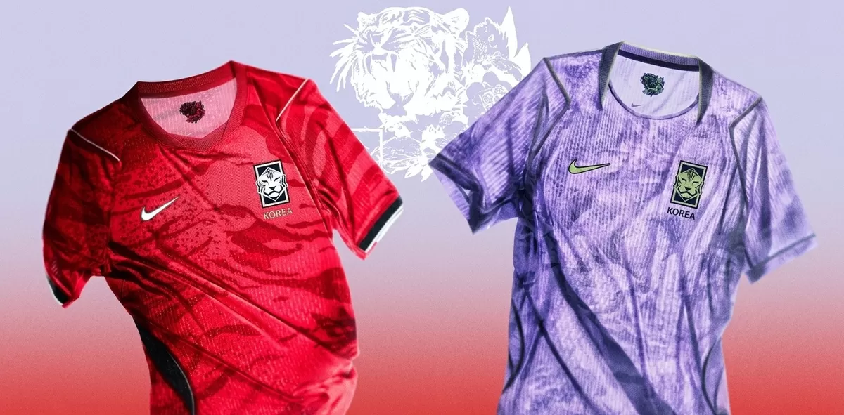 Jersey Korea Selatan untuk Piala Dunia 2026. (Soccer Bible)