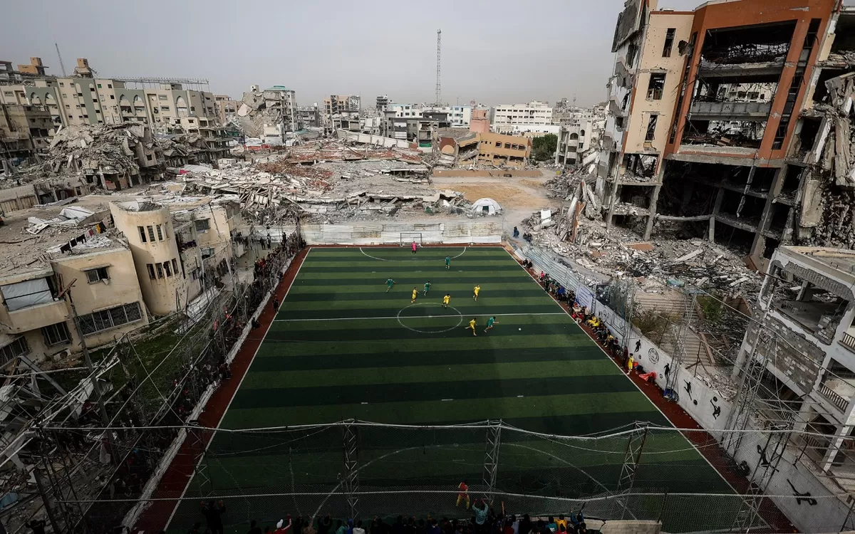 Karier sepak bolan Mohammed Balah dimulai di jalanan Gaza.  (soccerbible)