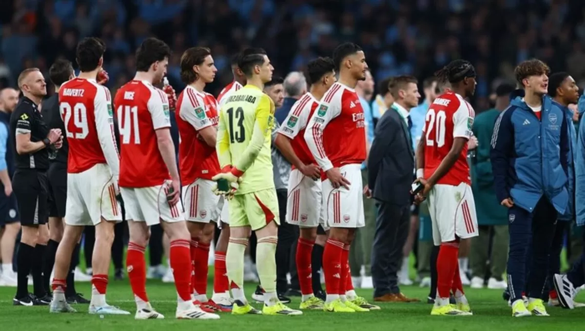 Arsenal menjadi runner-up Piala Liga Inggris 2025/26. (Reuters)