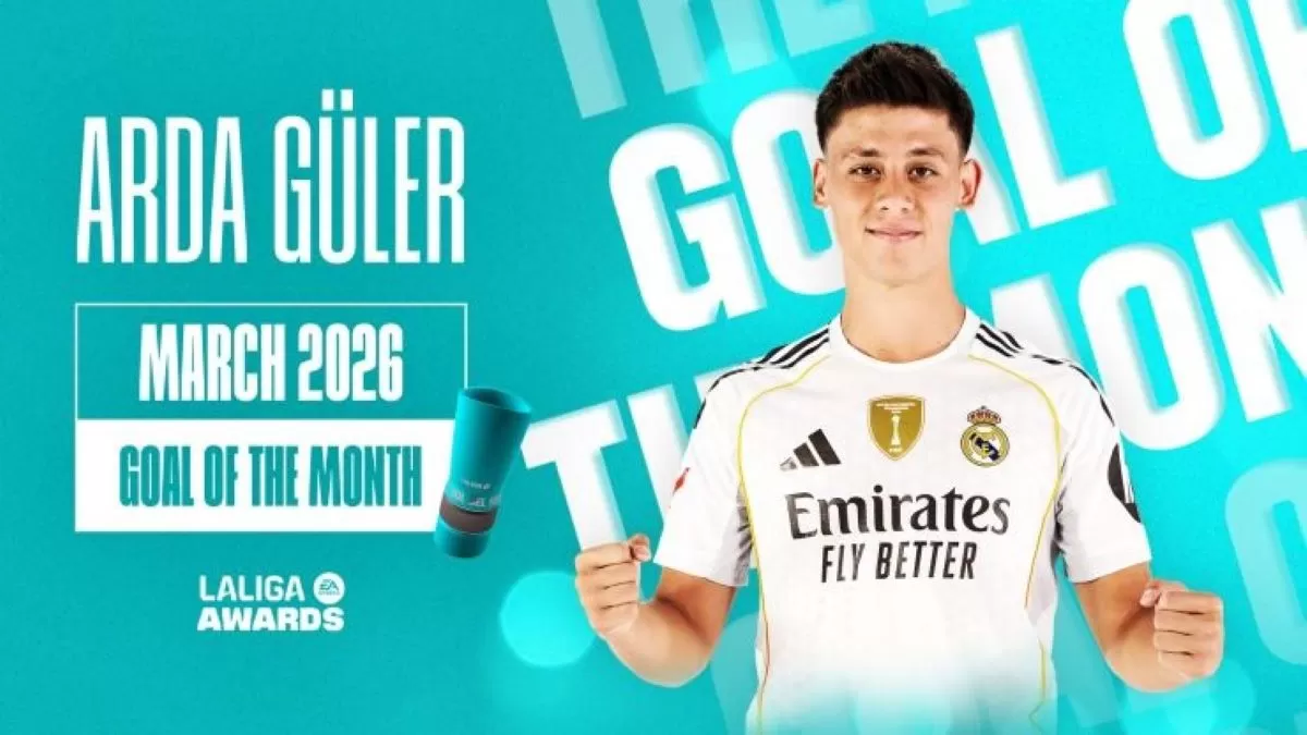 Arda Guler raih penghargaan Gol of The Month di LaLiga setelah cetak gol spektakuler. (LaLiga)