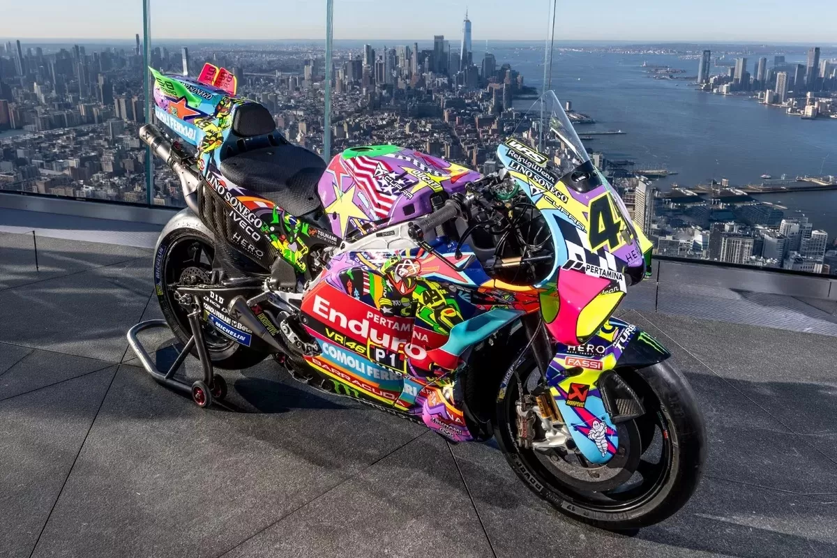 Livery khusus Pertamina Enduro VR46 Racing Team menjelang GP Amerika. (Pertamina Enduro VR46 )