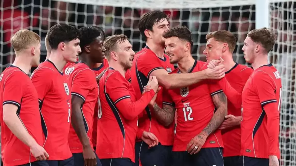 Laga uji coba Inggris melawan Uruguai yang berakhir dengan skor 1-1. (Getty Images)