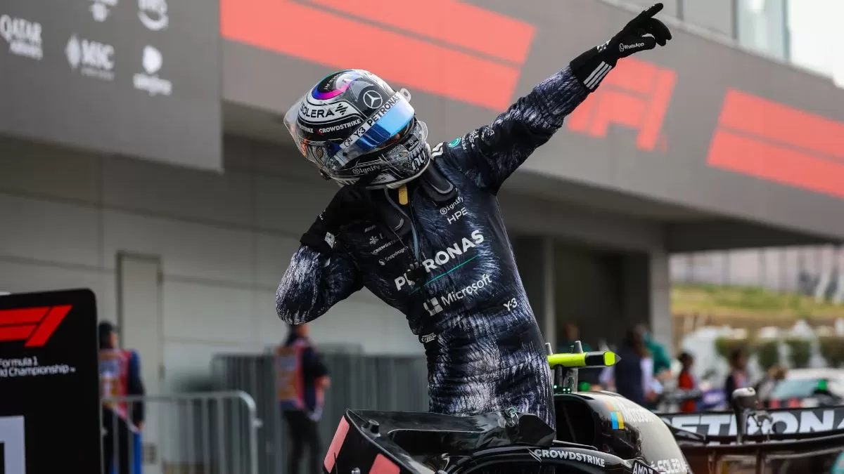 Pembalap Mercedes Kimi Antonelli raih podium pertama GP F1 Jepang di sirkuit Suzuka. (Formula1)