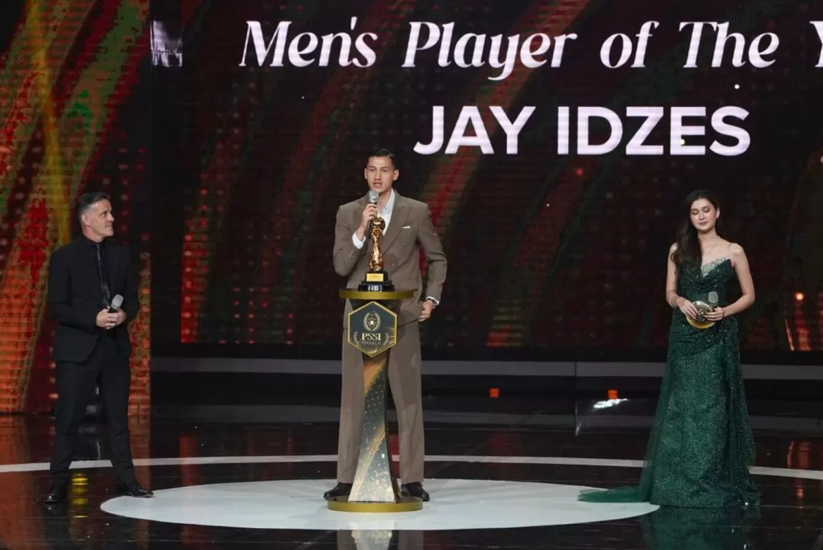 Kapten Timnas Indonesia, Jay Idzes di PSSI Award, Sabtu malam, 28 Maret 2026.  (PSSI)