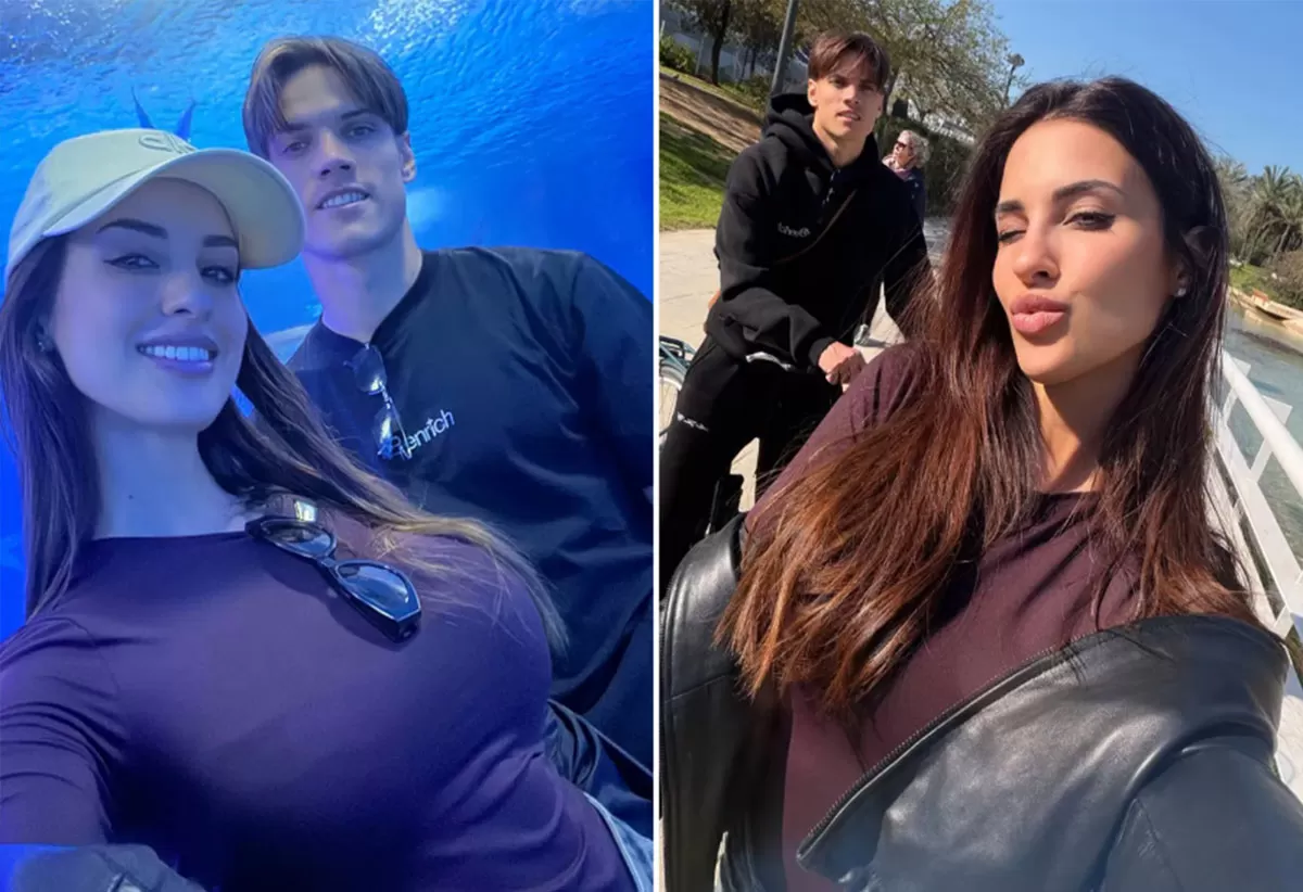 Eleonora Incardona membagikan foto ini bersama pacarnya dari AC Milan Samuele Ricci.