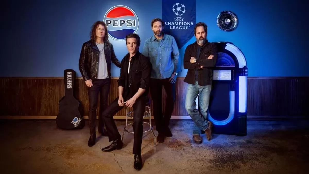 Grup musik The Killers bakal tampil di final Liga Champions di Puskas Arena Budapest, Hungaria. (UEFA)
