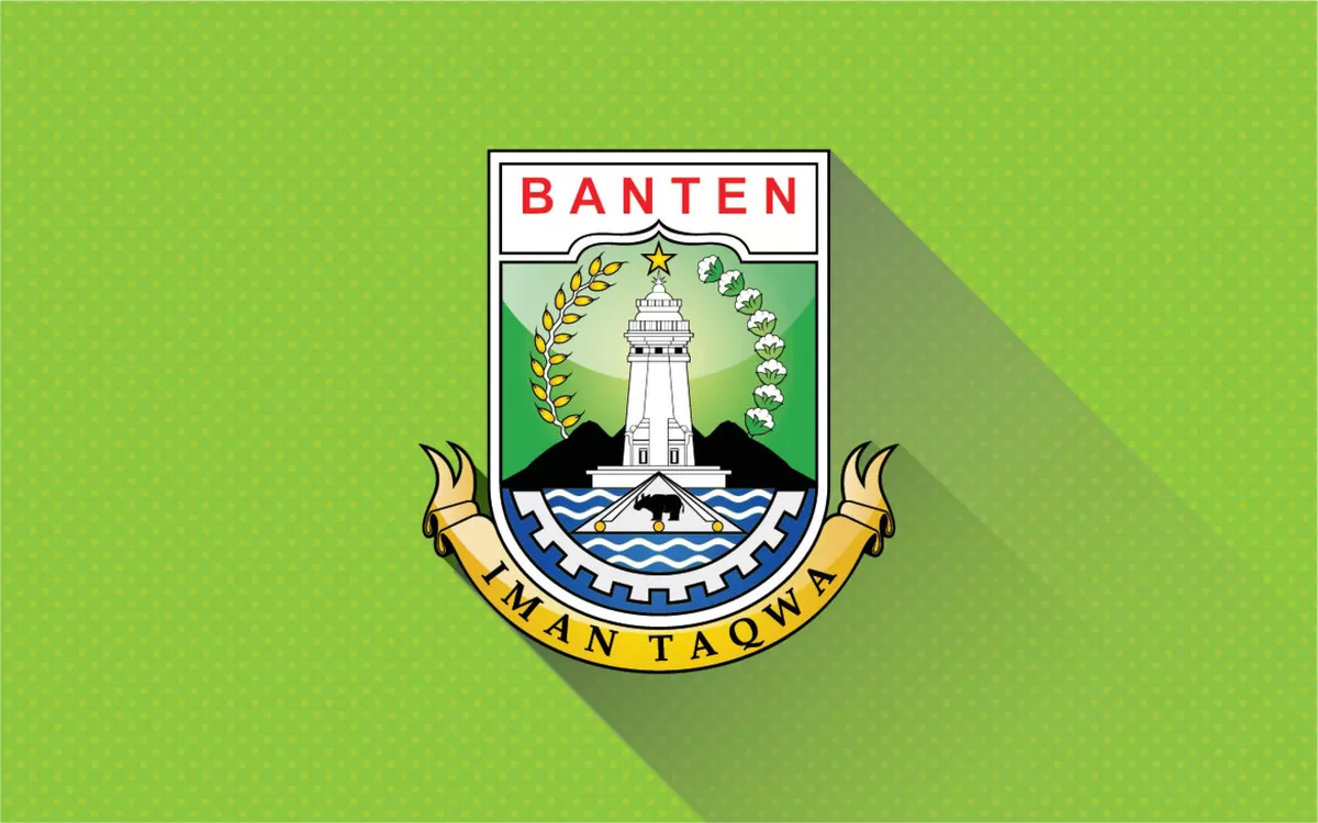 Logo pemerintah daerah provinsi Banten, calon tuan rumah Pekan Olahraga Nasional (PON) 2032.  (baradesign)