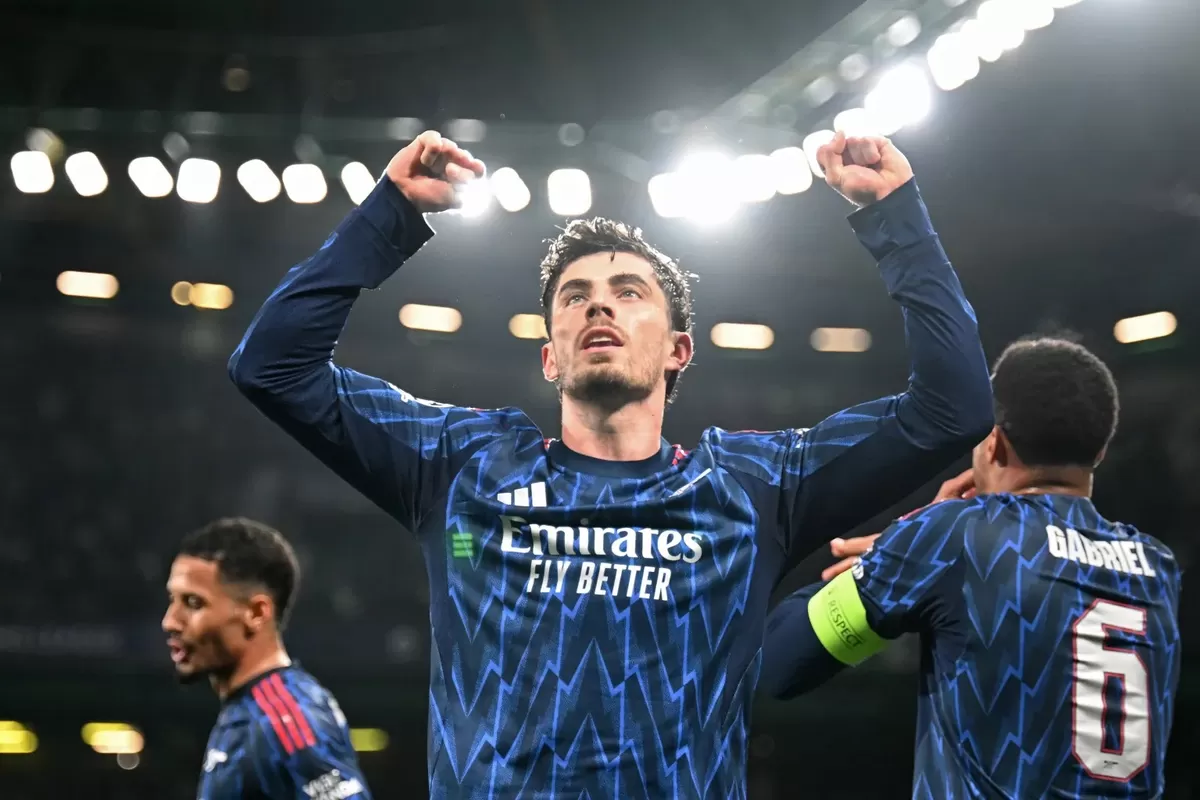 Kai Havertz mencetak gol kemenangan Arsenal pada menit-menit akhir melawan Sporting.
