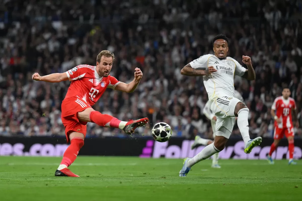 Harry Kane mengantar kemenangan Bayern Muenchen melawan Real Madrid pada leg pertama perempat final Liga Champions.