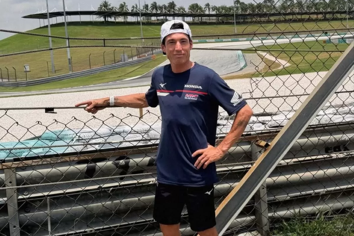 Aleix Espargaro alami kecelakaan parah di Sepang saat lakukan tes privat HRC. (@aleixespargaro)