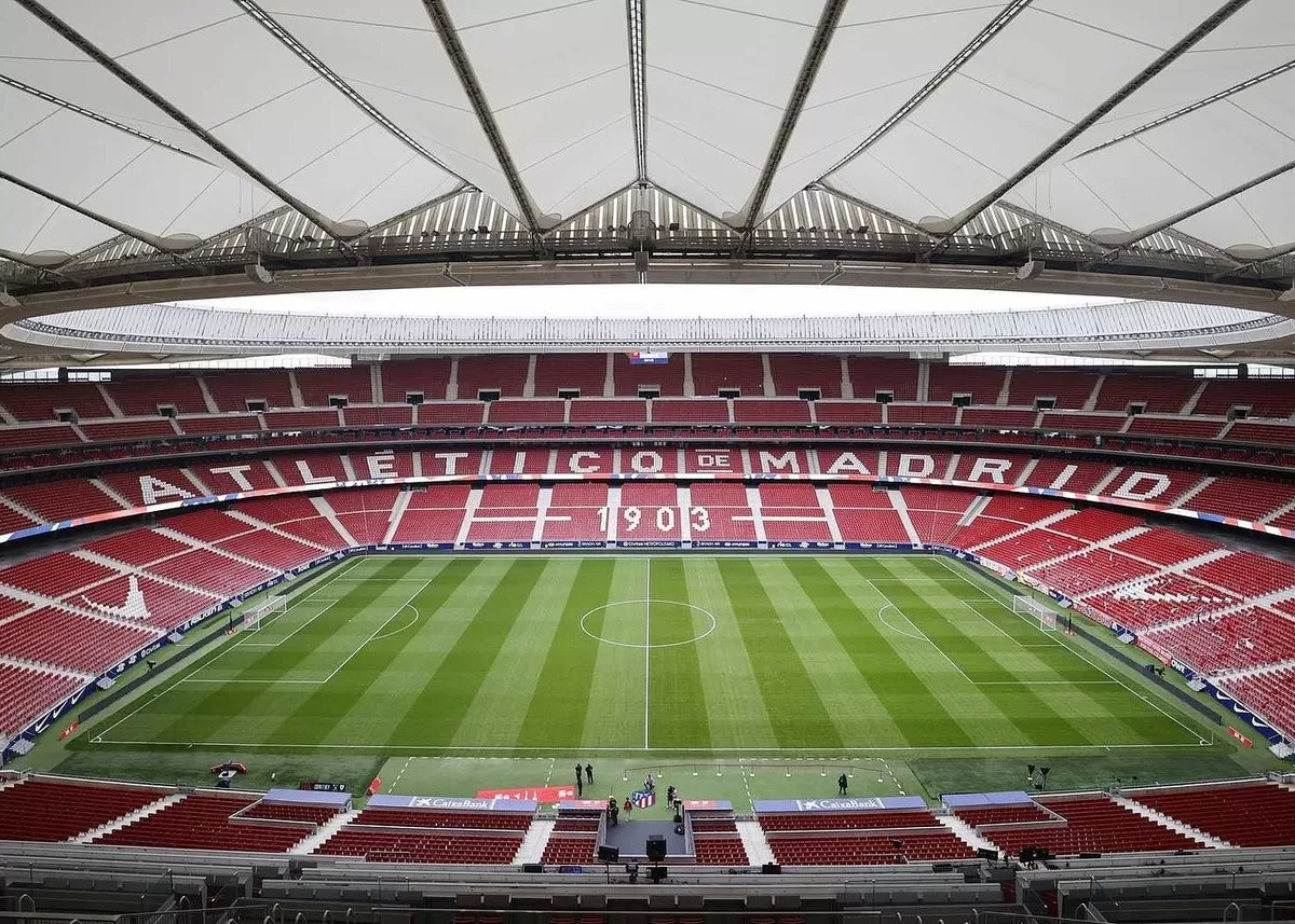 Stadion Metropolitano, markas Atletico Madrid. (Aviator)