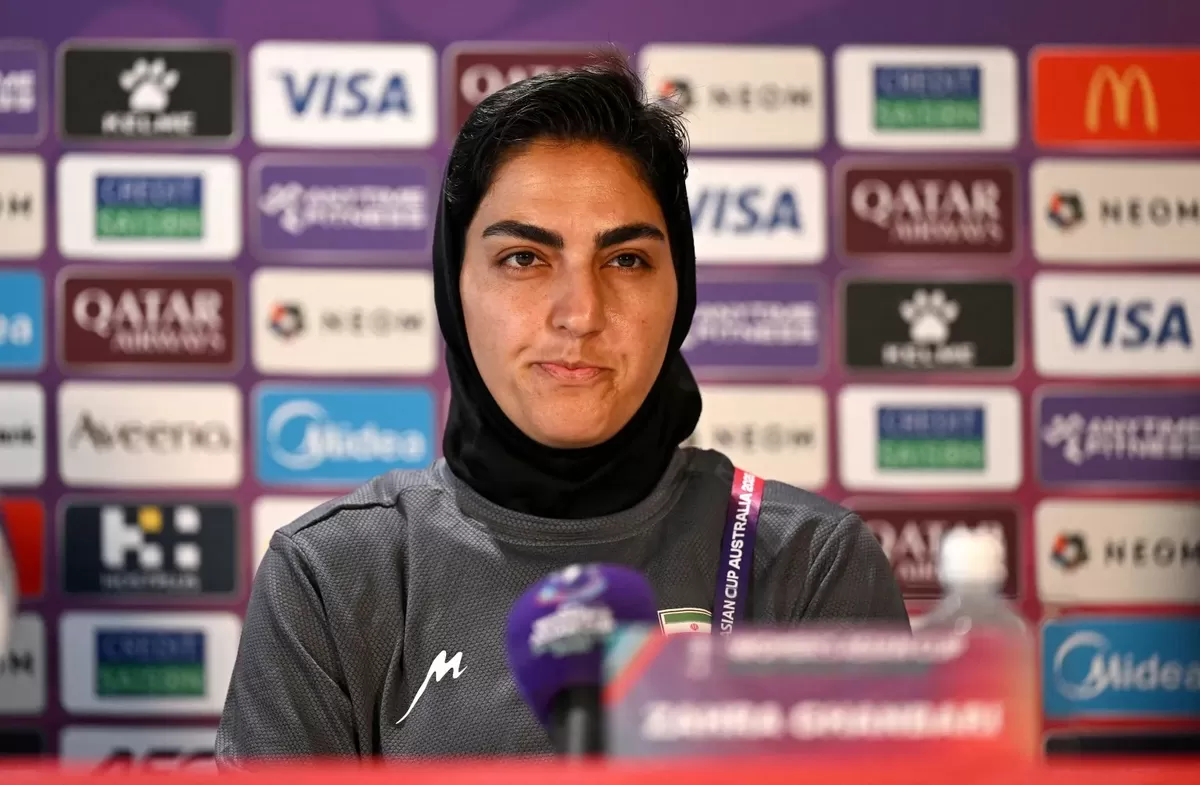 Zahra Ghanbari kapten tim sepak bola wanita Iran yang meminta suaka di Australia.