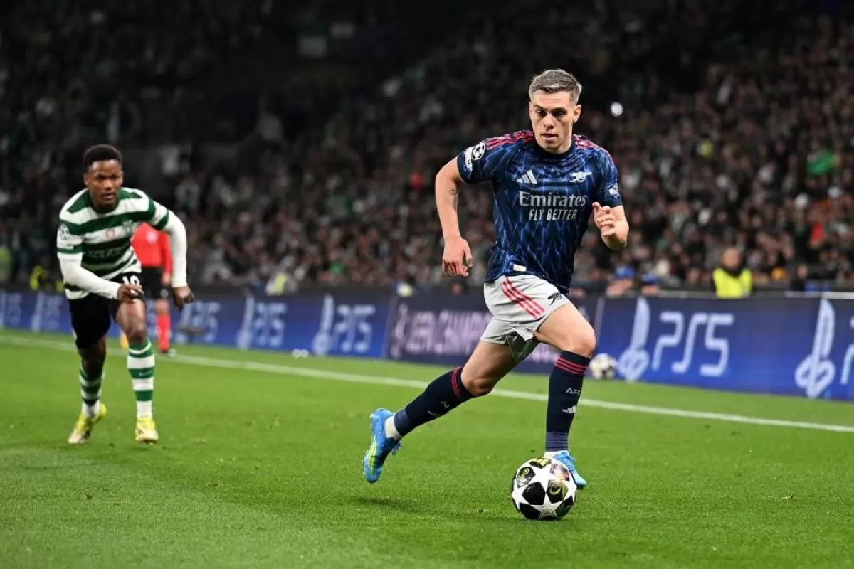 Arsenal petik kemenangan di leg 1 melawan Sporting CP. (UEFA)