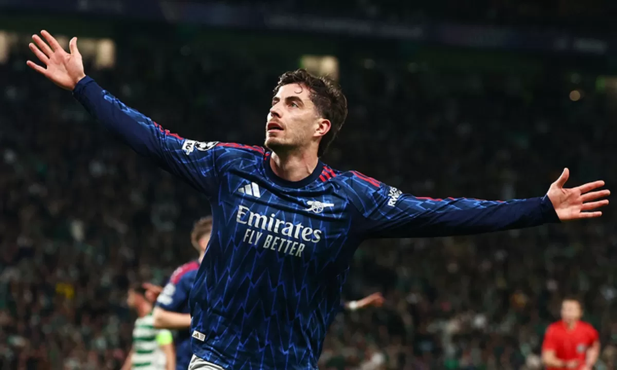 Kai Havertz menjadi pahlawan Arsenal di leg pertama perempat final Liga Champions.