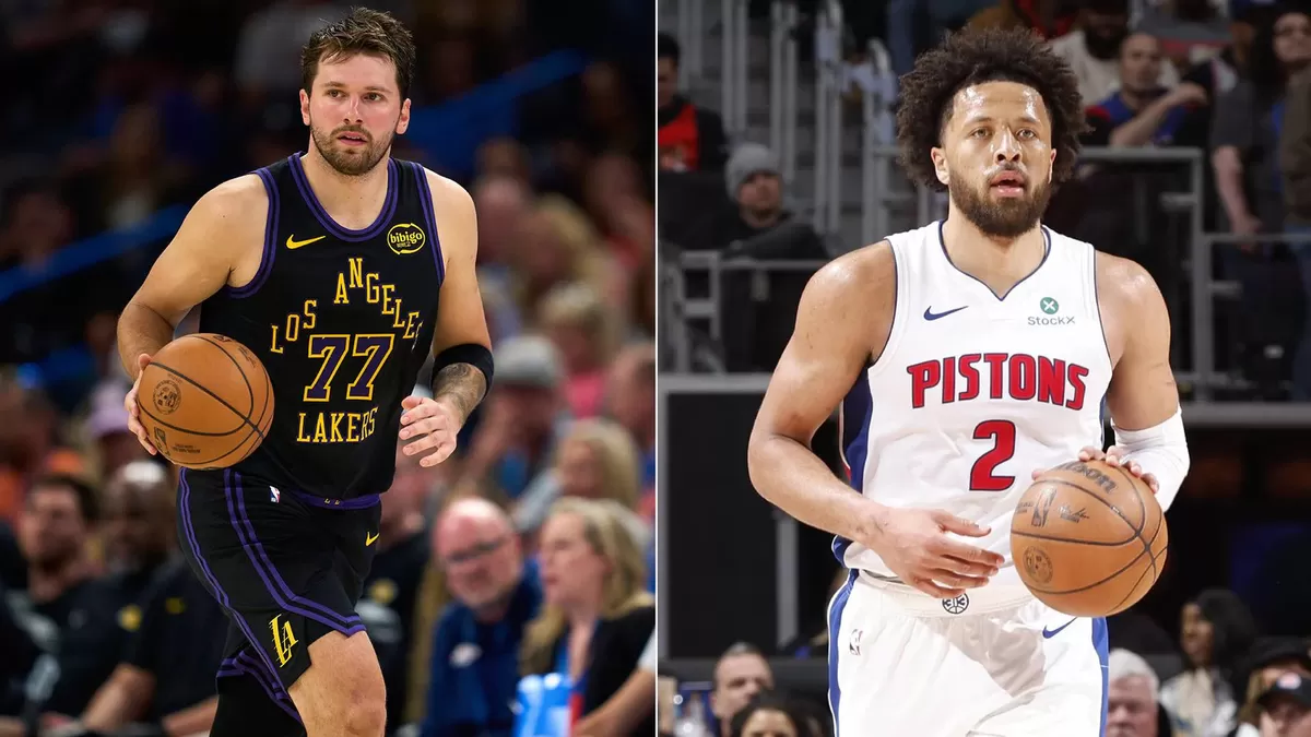  Bintang Pistons Cade Cunningham (kanan) dan bintang Lakers Luka Doncic sama-sama memenuhi syarat untuk bersaing memperebutkan penghargaan NBA tahunan musim ini. Banding mereka diterima. (NBA)