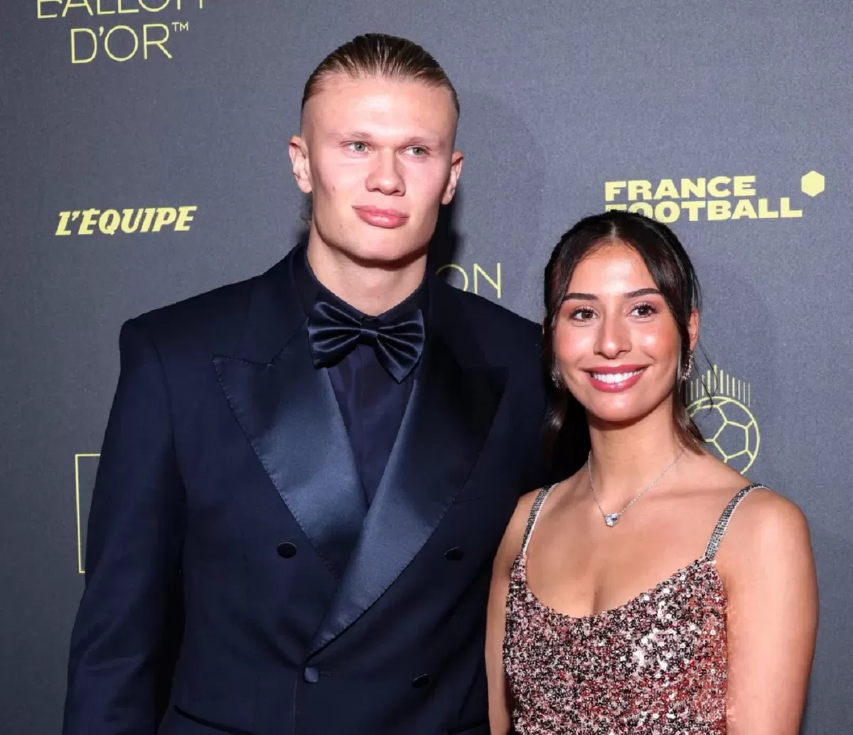 Erling Haaland dan Isabel Haugseng Johansen.