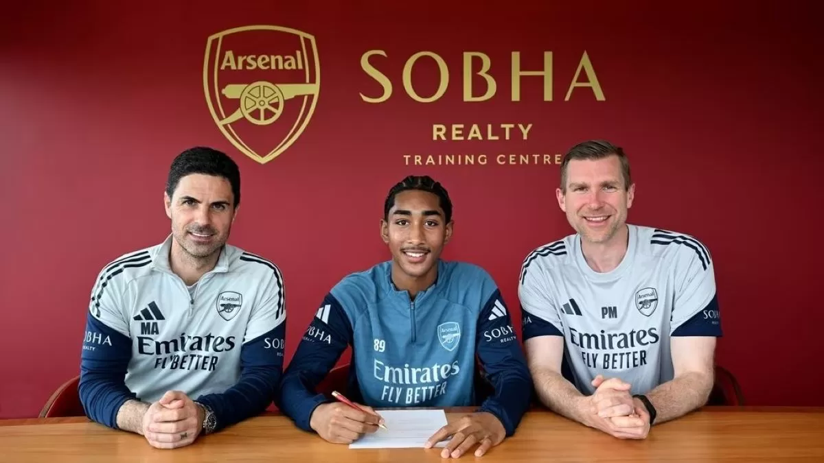 Marlin Salmon tandatangani perjanjian prakontrak dengan Arsenal. (Arsenal)