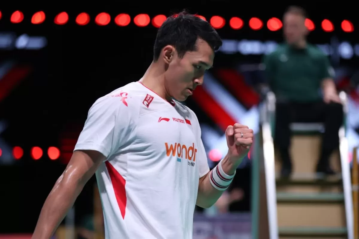 Tunggal pertama skuad Piala Thomas Indonesia, Jonatan Christie. Ia akan membuka perjuangan skuad Merah Putih saat melakoni laga penentuan melawan Prancis, 28 April nanti. (PBSI)