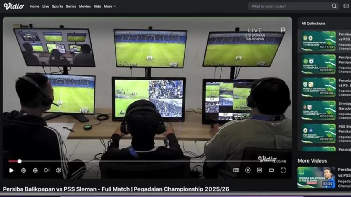 Ruang VAR di Stadion Batakan. (I.League)