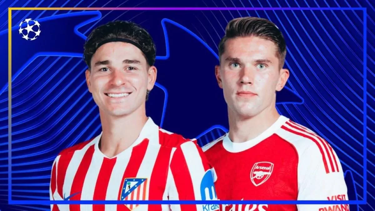 Duel Atletico Madrid vs Arsenal di leg 1 semifinal Liga Champions 2025/26. (UEFA)